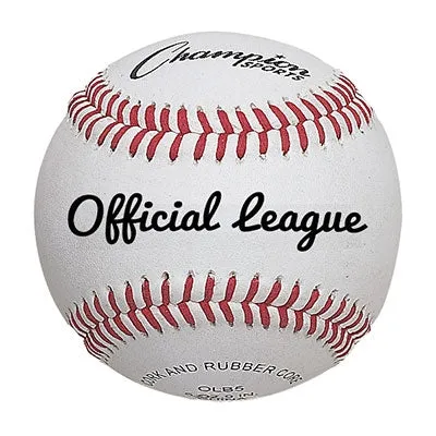 120 OLB5 leather cover and cushion cork core game baseballs