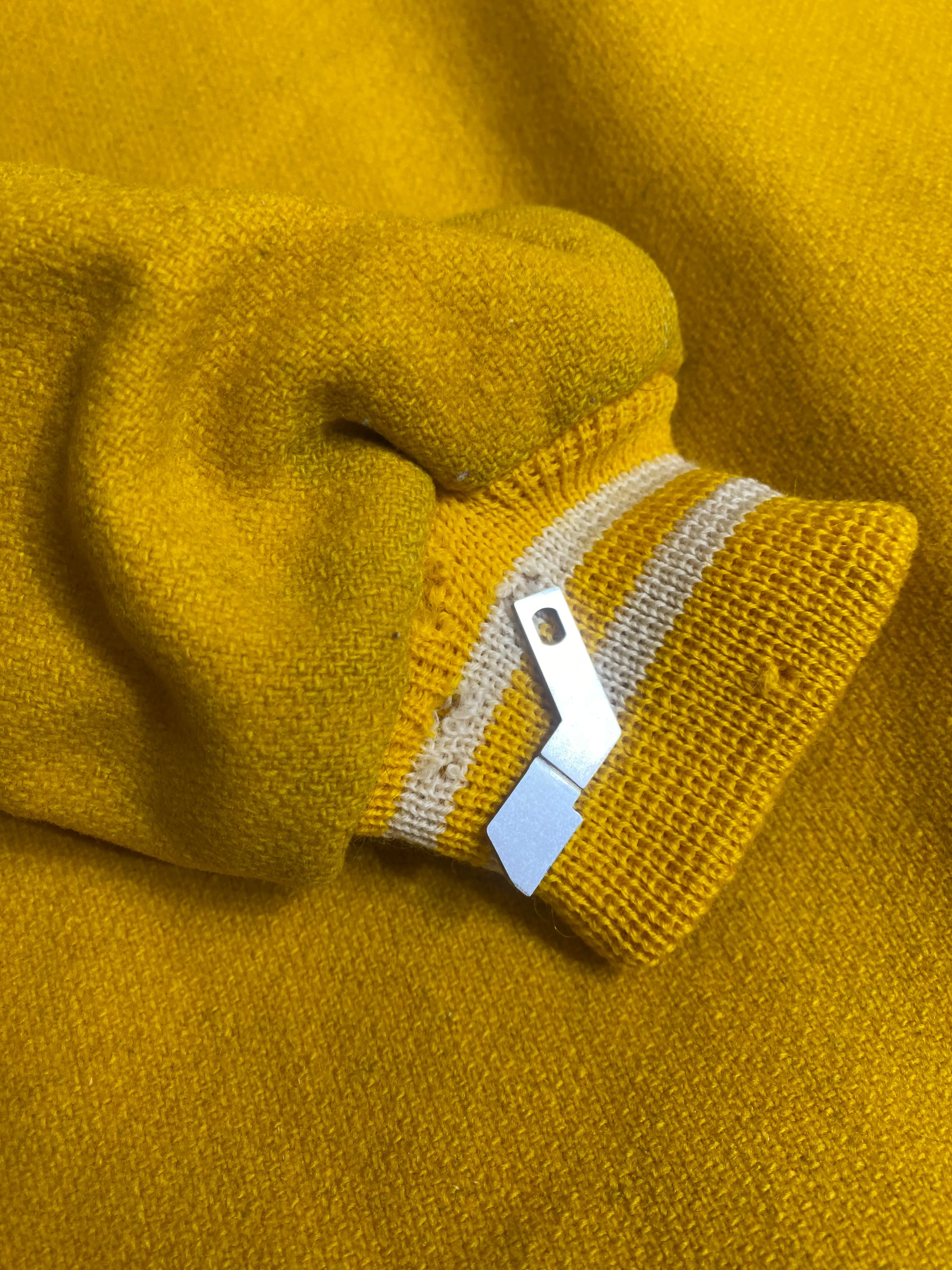 1950s-1960s Wool Yellow Lettermen's Jacket by Sportscraft