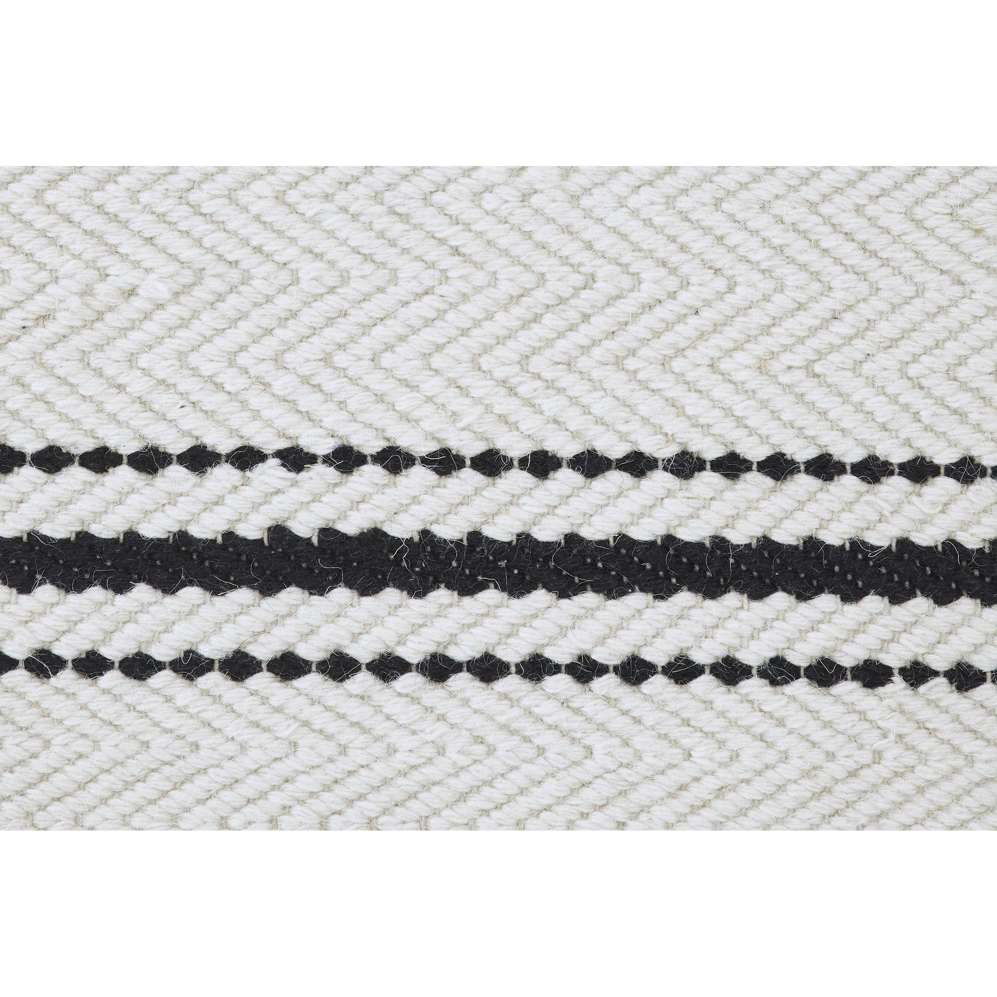 Alice Rug | Ivory/Black