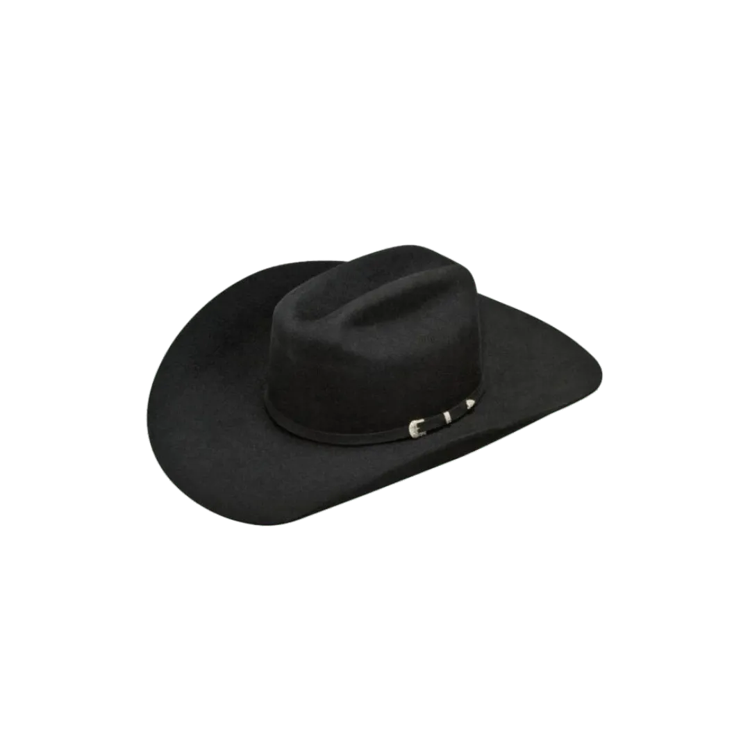 Ariat M&f Men's Black Wool Cowboy Hat