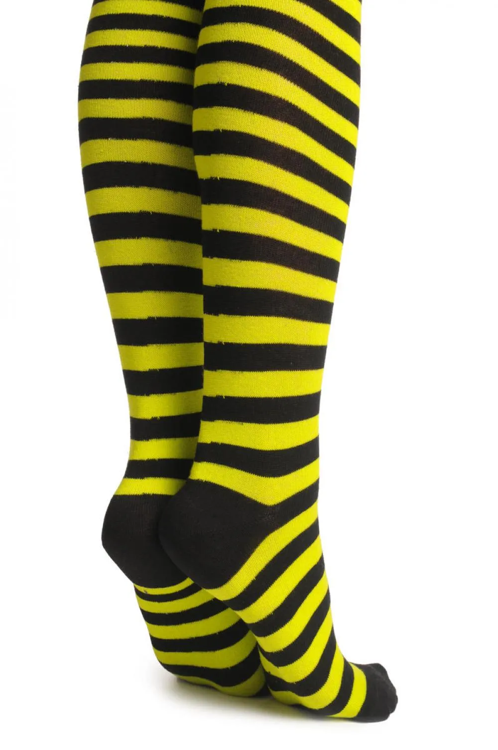 Asparagus Green & Black Stripes