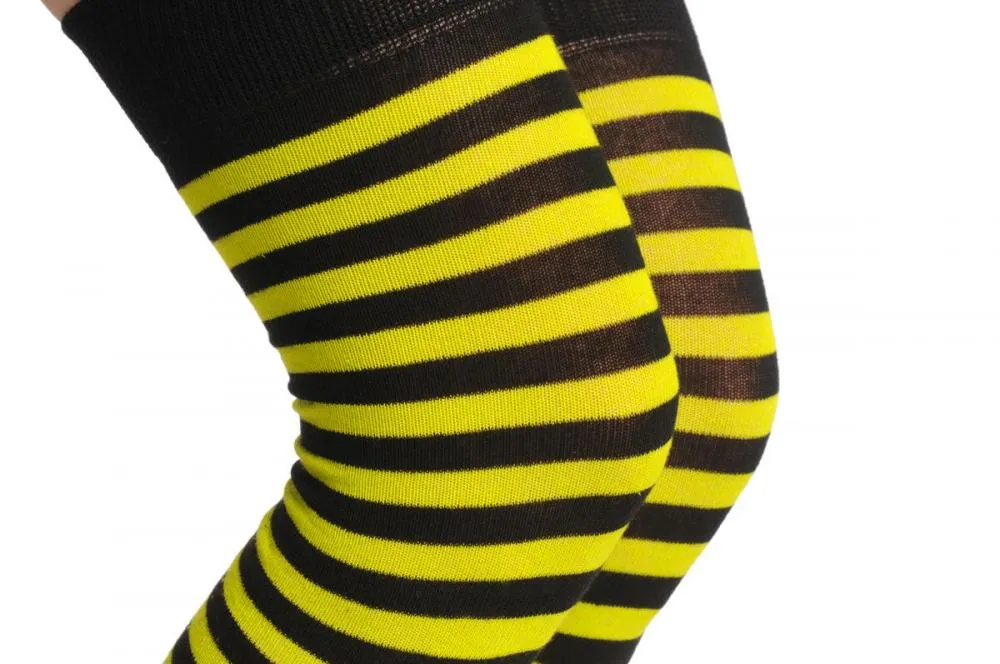 Asparagus Green & Black Stripes