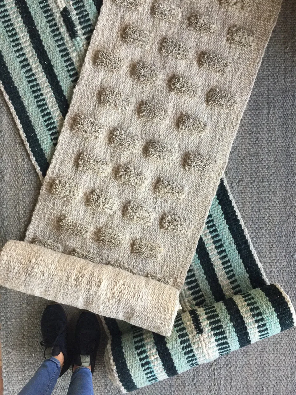 Awanay Margaritas Runner Natural 2.3ft x 30ft - SALE