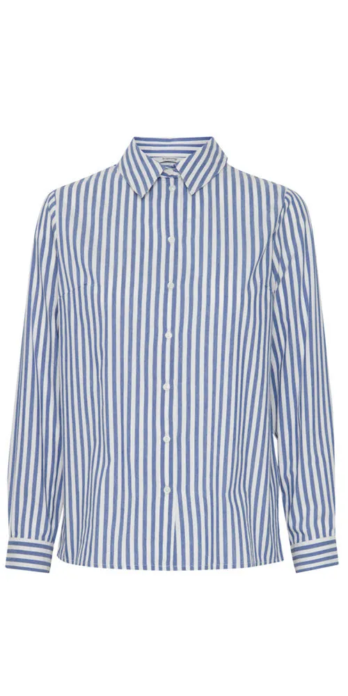 B. Young Striped Shirt, navy/white