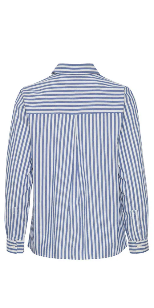 B. Young Striped Shirt, navy/white