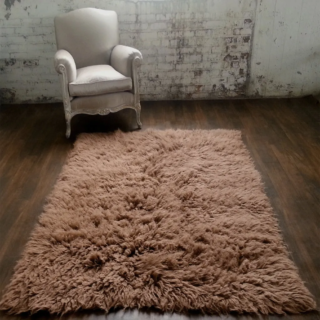 BEAUTIFUL COCO FLOKATI RUG | THICK 3.5" WOOL PILE | ASSORTED SIZES