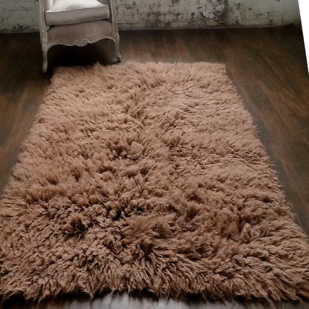 BEAUTIFUL COCO FLOKATI RUG | THICK 3.5" WOOL PILE | ASSORTED SIZES