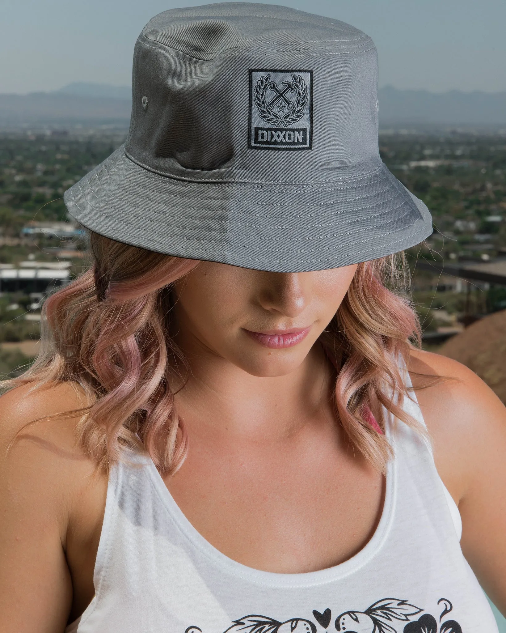 Black & Gray Reversible Bucket Hat