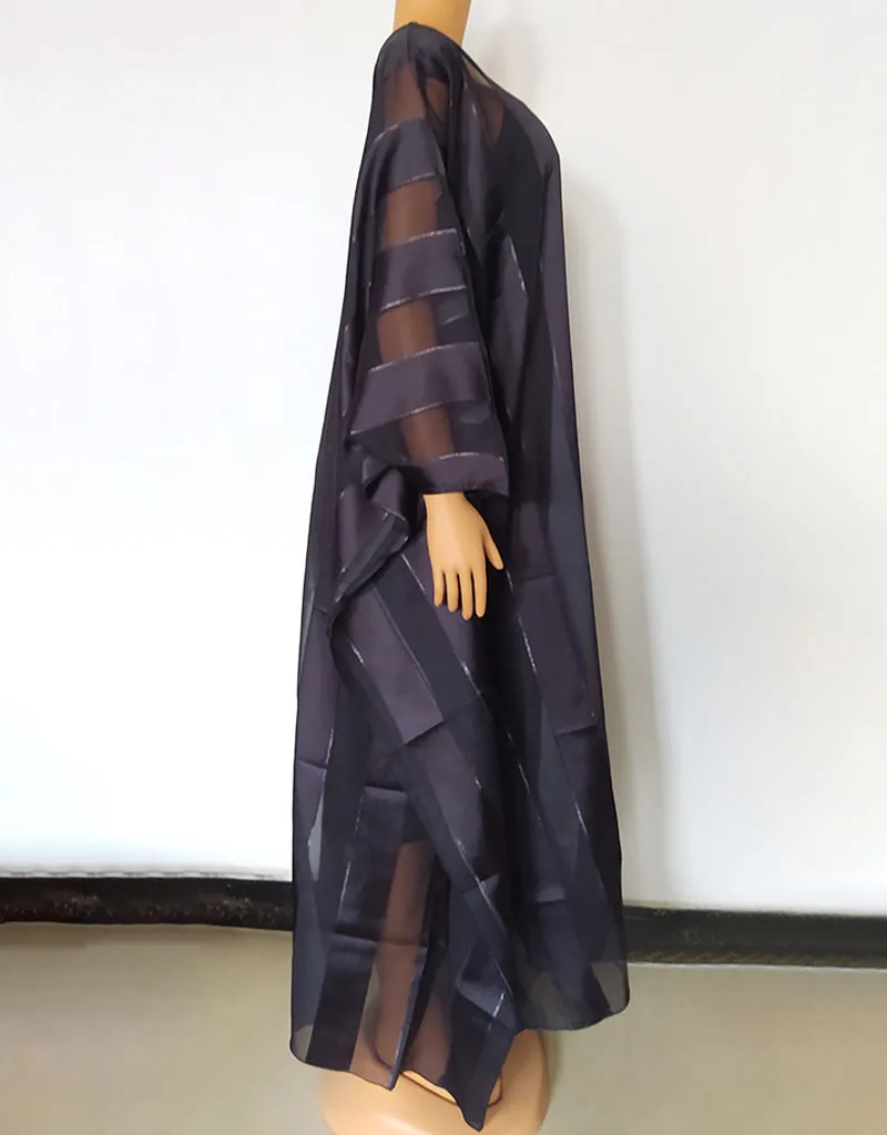 Black Dubai Line Partywear kaftan for Women