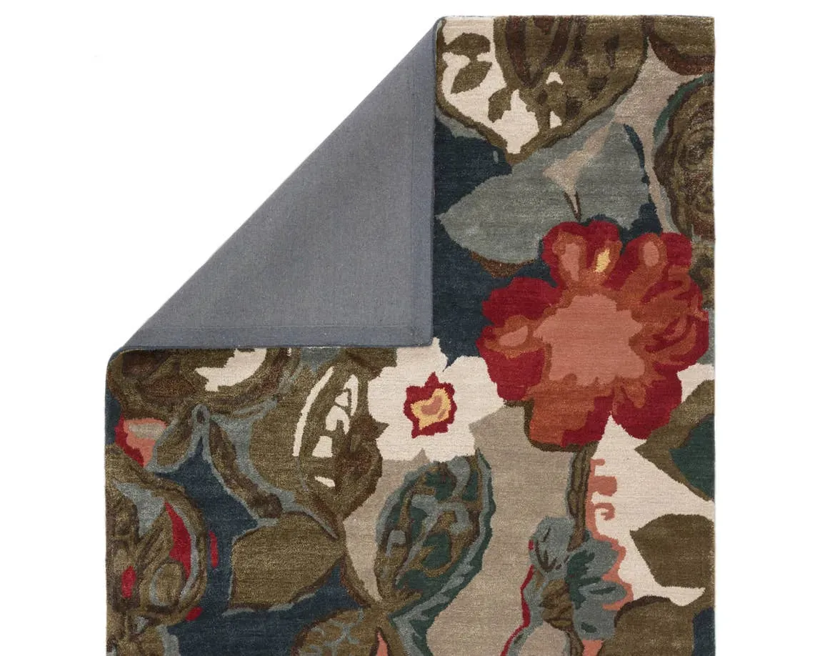 Blue BL116 Green/Light Grey Rug