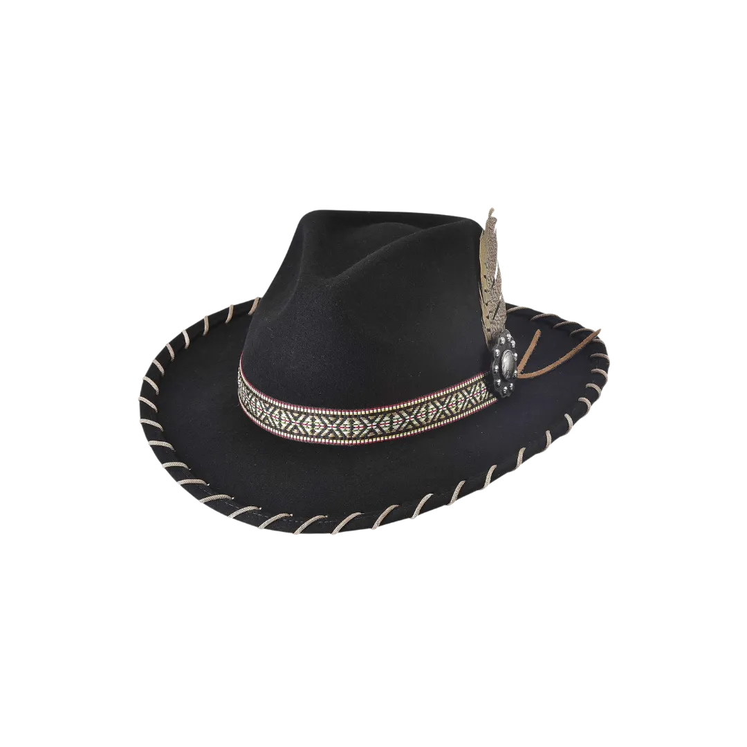 Bullhide Men's Frenzy Black Hat