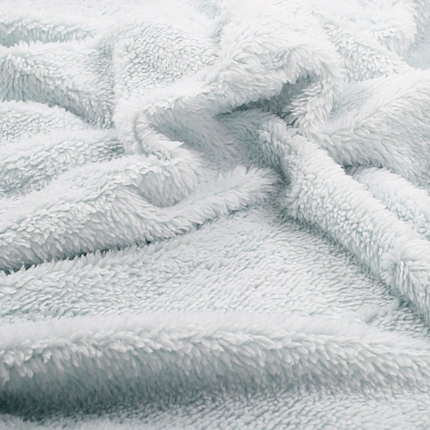 Cactus Print Blue Fur Blanket