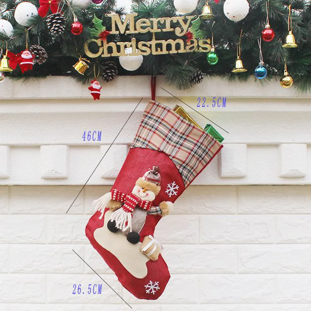 Checks Style Olaf and Gift Stocking