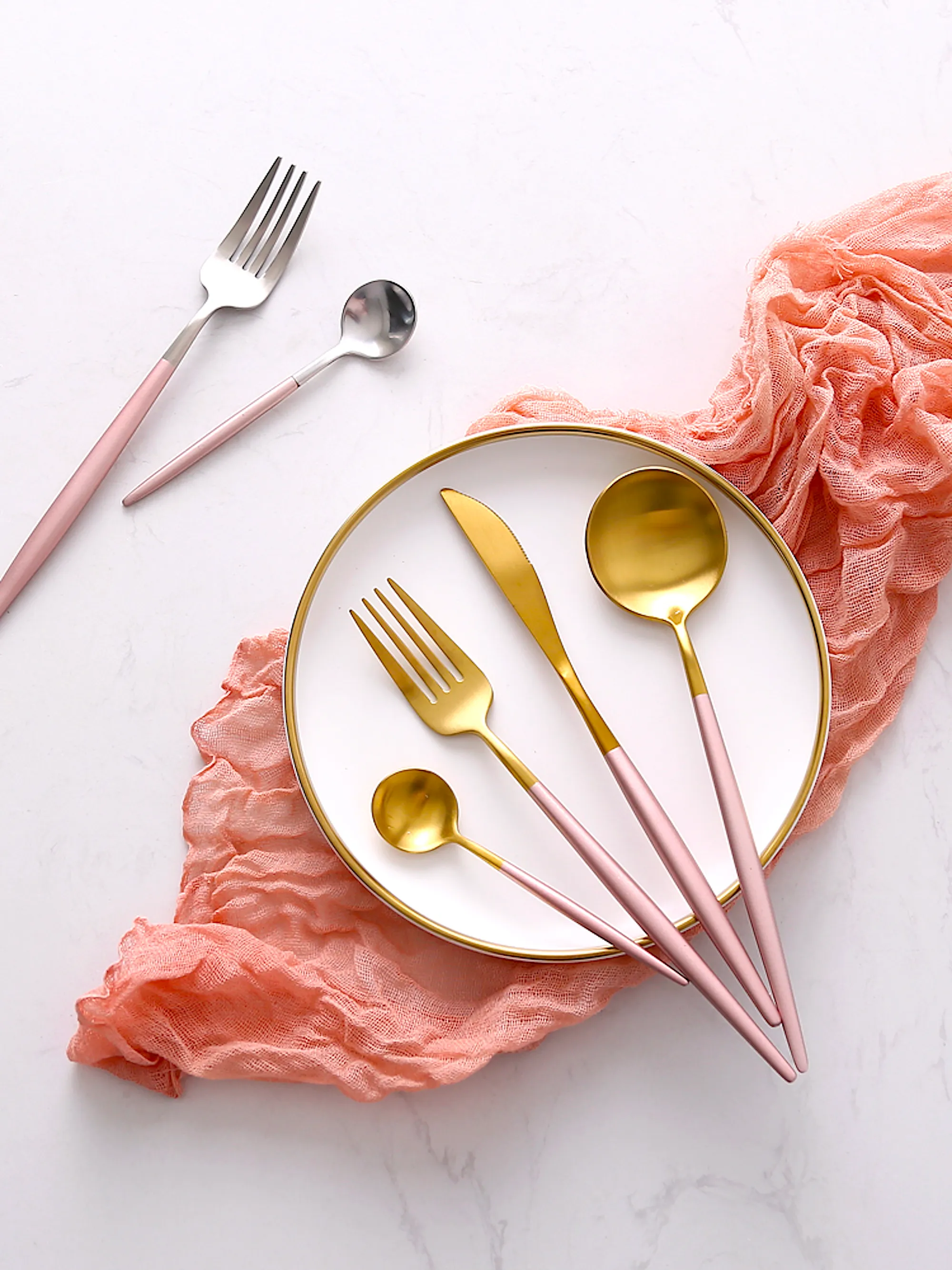 Cutlery Set of 4 Stainless Steel Flatware