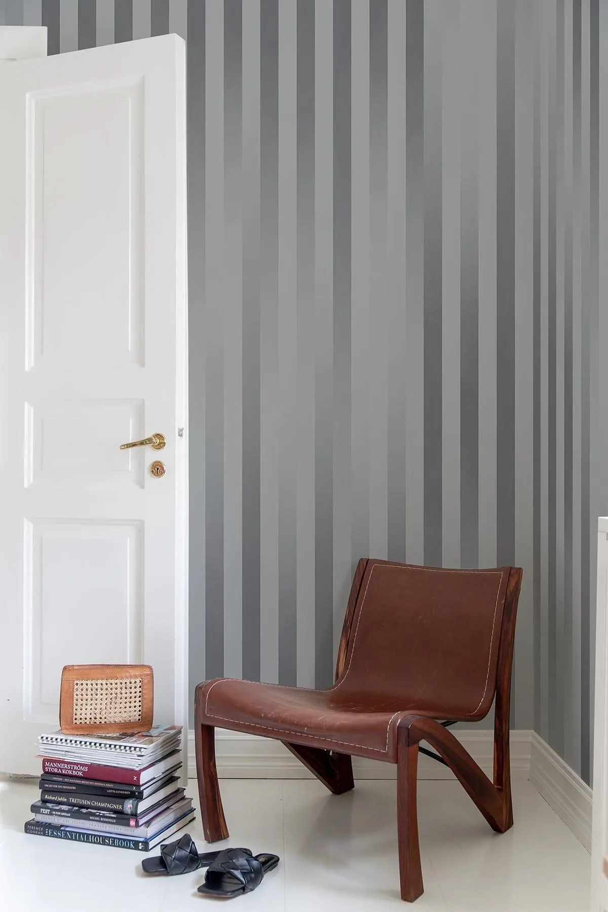 Faded Stripes Dusty Blue