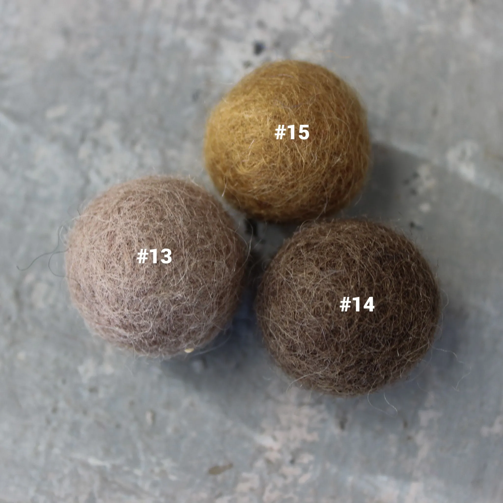 Felt Balls 2.5cm
