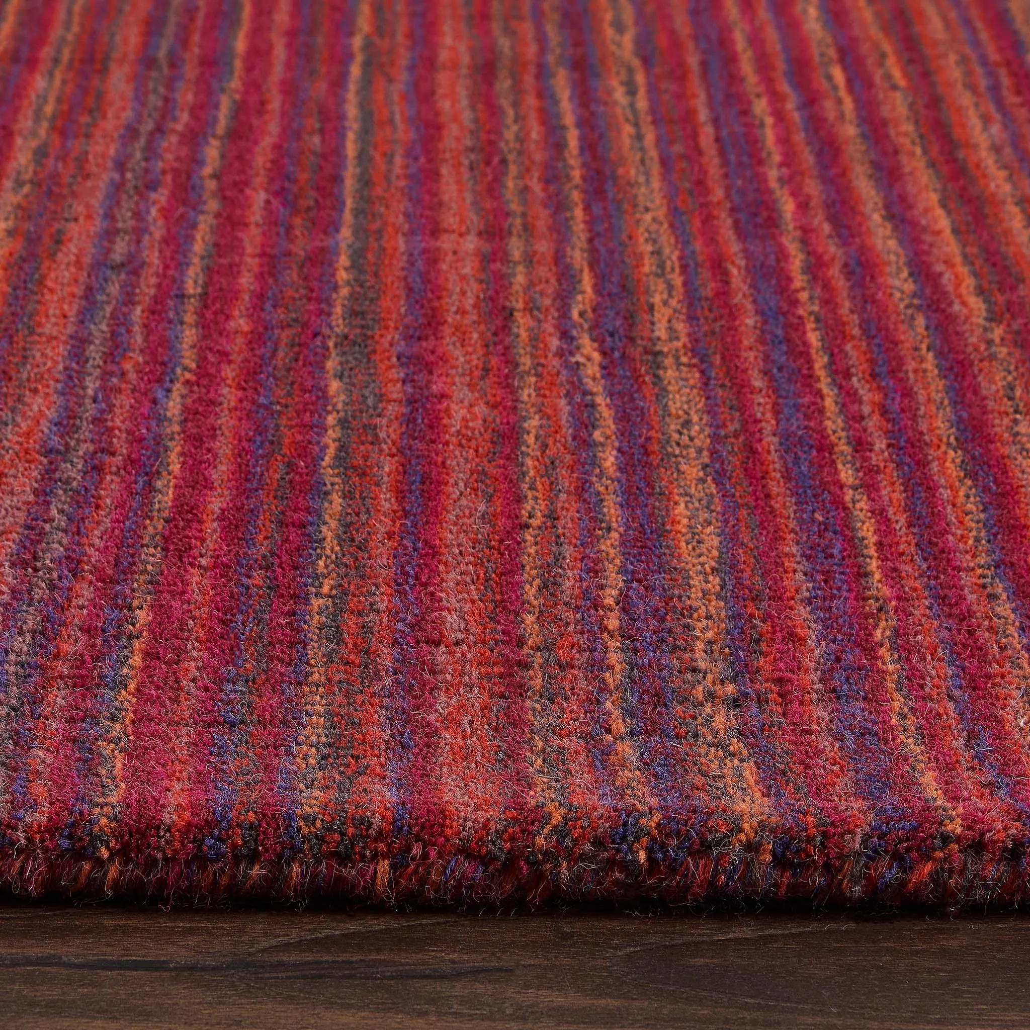 Fine Stripes Rug Purple/Pink