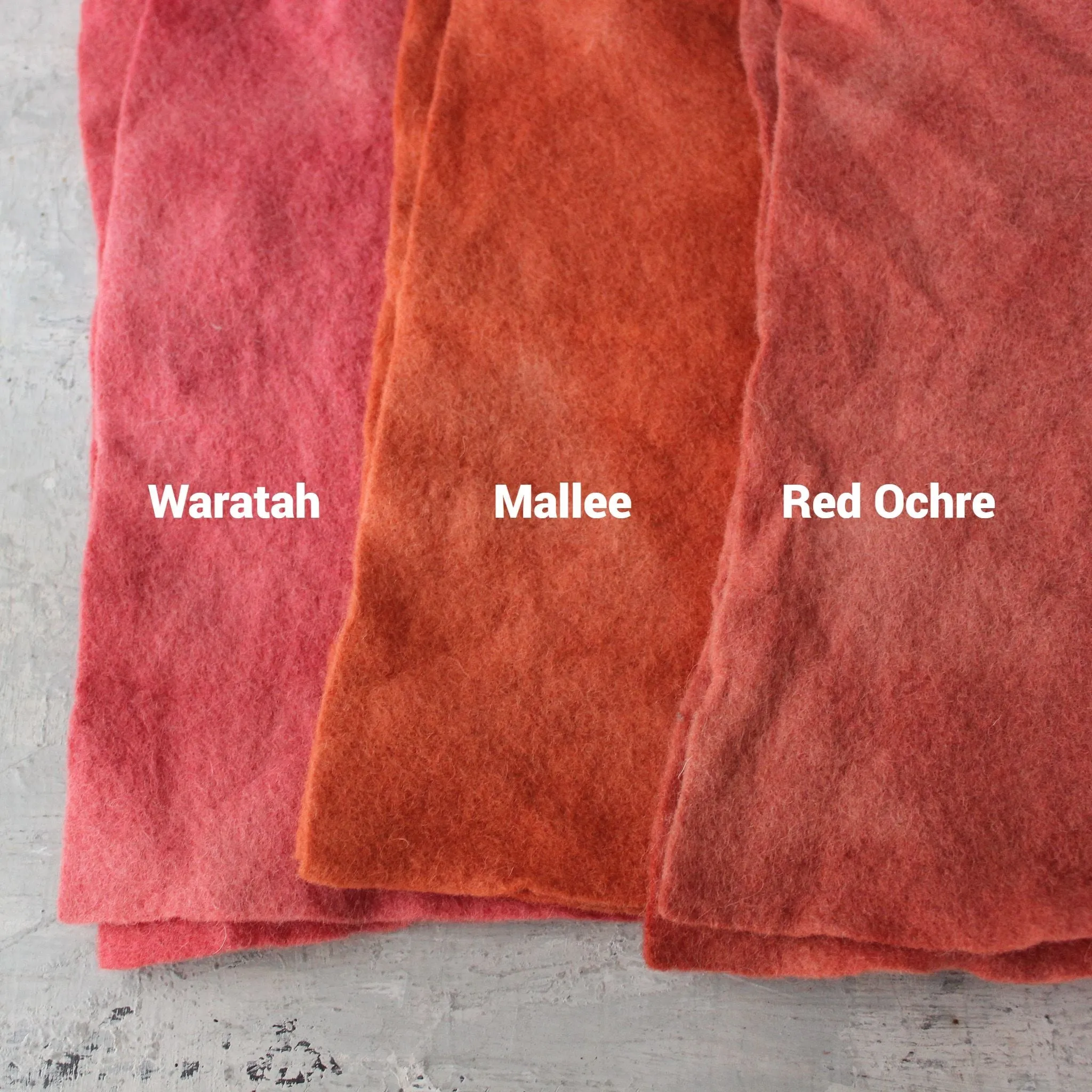 Hand Dyed Wool Felt Sheets