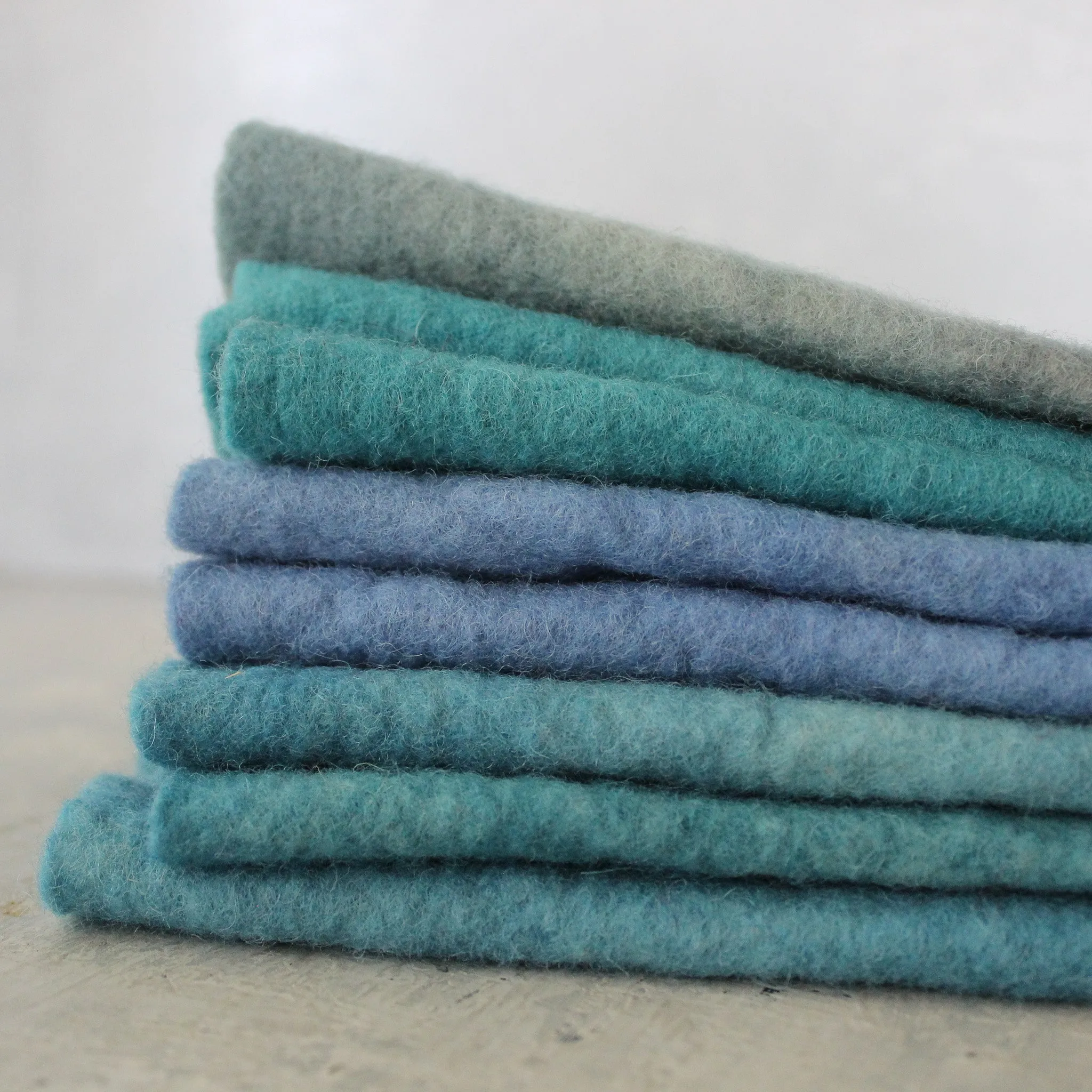 Hand Dyed Wool Felt Sheets