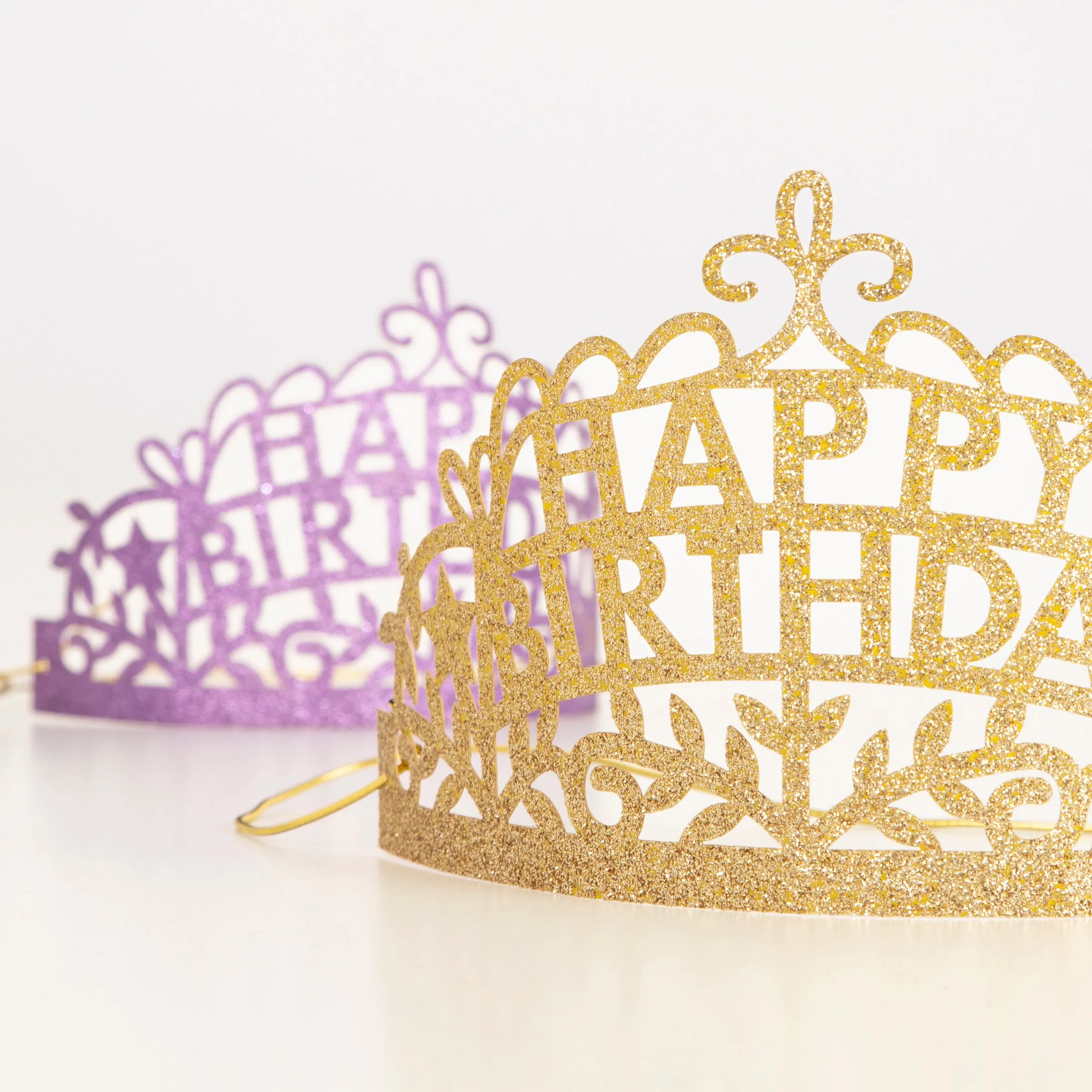 Happy Birthday Party Tiaras (x 8)