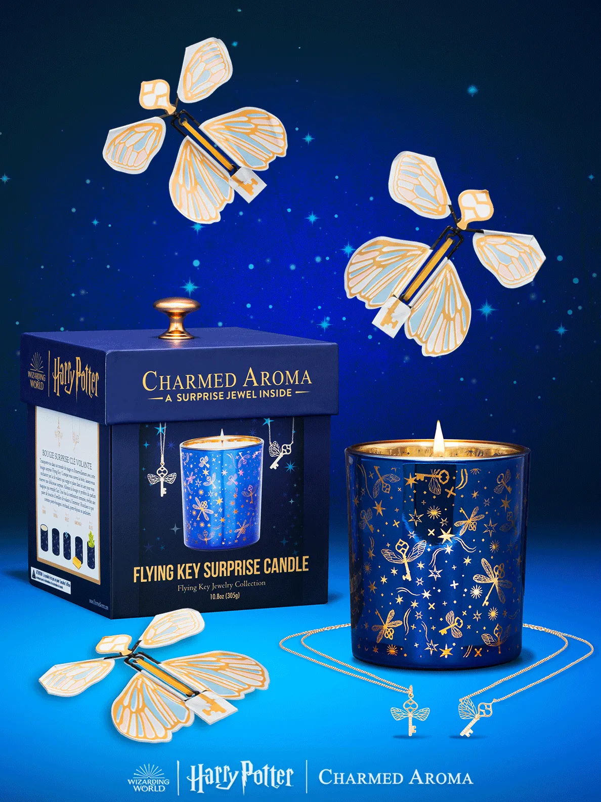 Harry Potter™ Flying Key Surprise Box Candle - Flying Key Necklace Collection