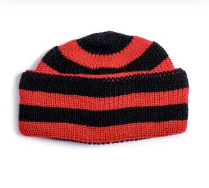 Heimat Jail House Mechanics Hat - Black/Safety Red