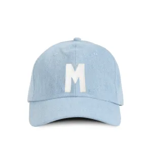 Letter M Baseball Hat Denim