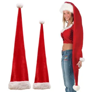 Long Red Santa Claus Hat