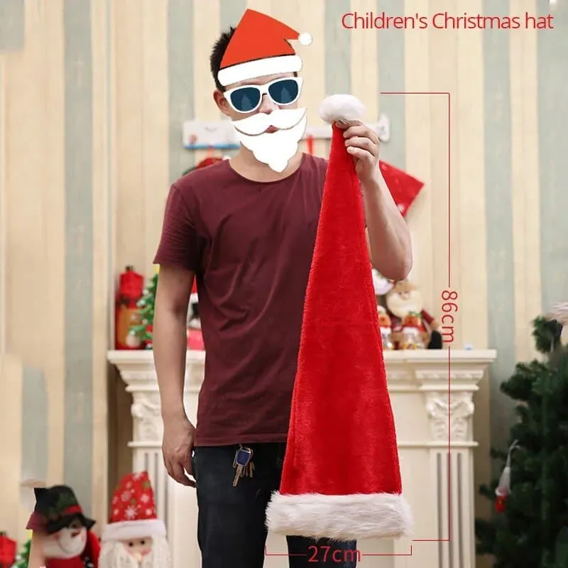 Long Red Santa Claus Hat