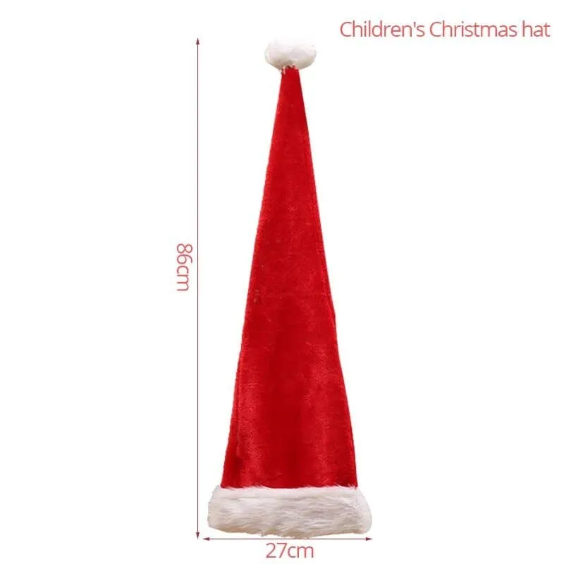 Long Red Santa Claus Hat