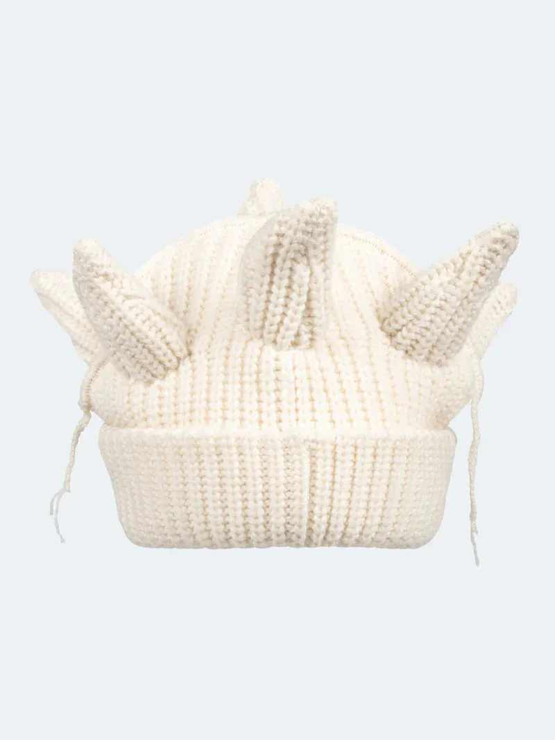 LOVERBOY BY CHARLES JEFFREY BERSERKER BEANIE WHITE