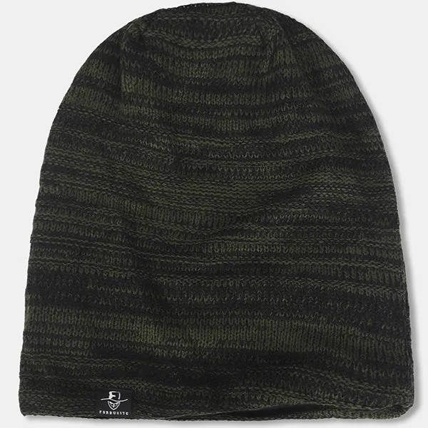 Mens Knit Slouchy Beanie Hat for Summer Winter B5001