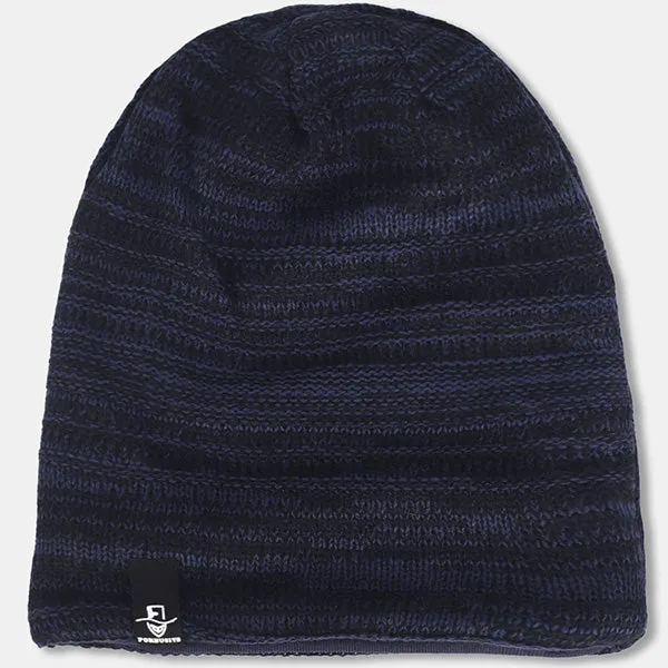 Mens Knit Slouchy Beanie Hat for Summer Winter B5001