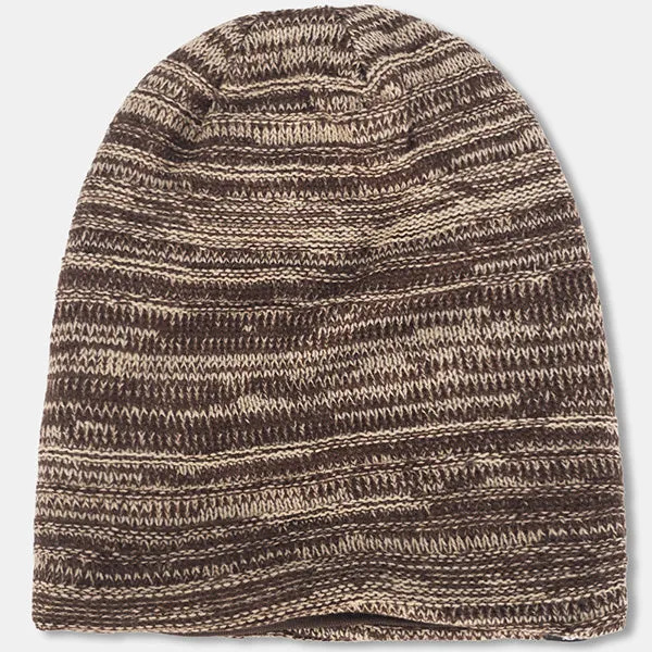 Mens Knit Slouchy Beanie Hat for Summer Winter B5001