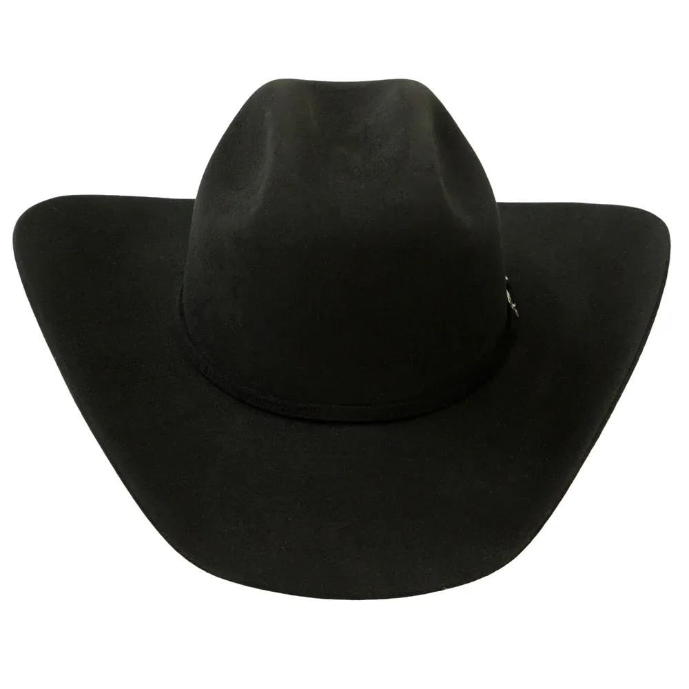 Milano Men's Black 3x Felt Hat