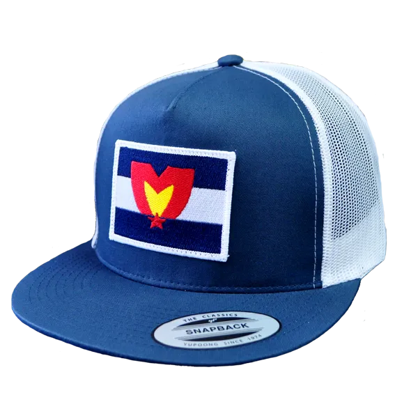 Mile High Patch Snapback (Blue & White)