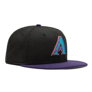 New Era 59Fifty Retro On-Field Arizona Diamondbacks 1998 Hat - Black, Teal, Purple