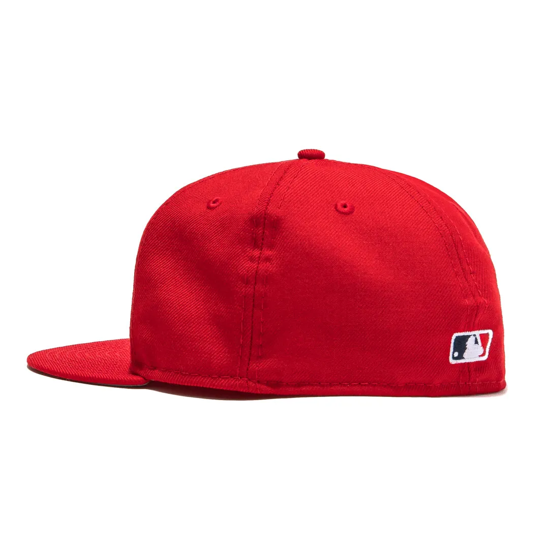 New Era 59Fifty Retro On-Field Los Angeles Angels Game Hat - Red