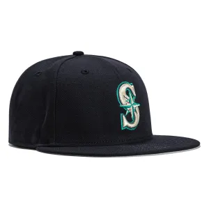 New Era 59Fifty Retro On-Field Seattle Mariners Game Hat  - Navy