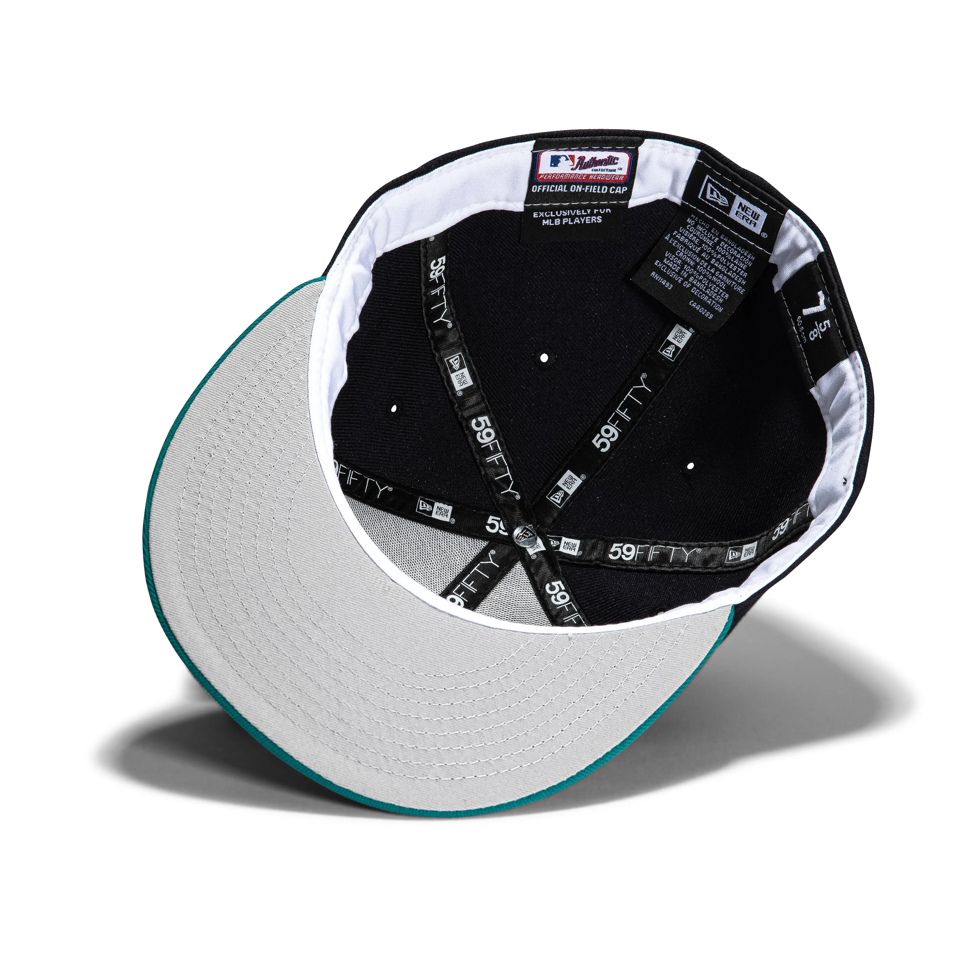 New Era 59Fifty Retro On-Field Seattle Mariners Hat -  Navy, Teal
