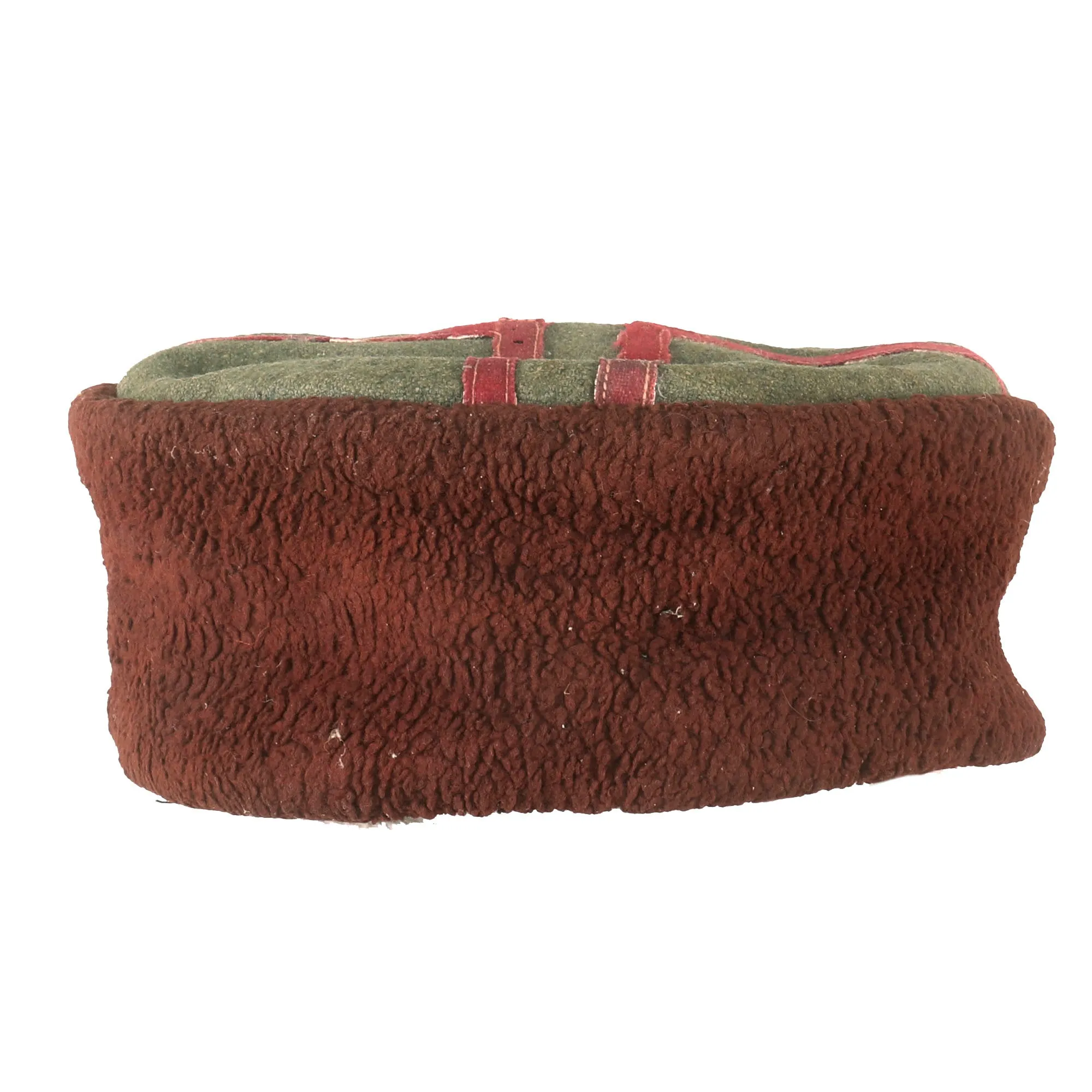 Original German WWII Cossack Foreign Volunteer Kubanka - Crown Made with Feldgrau Wool