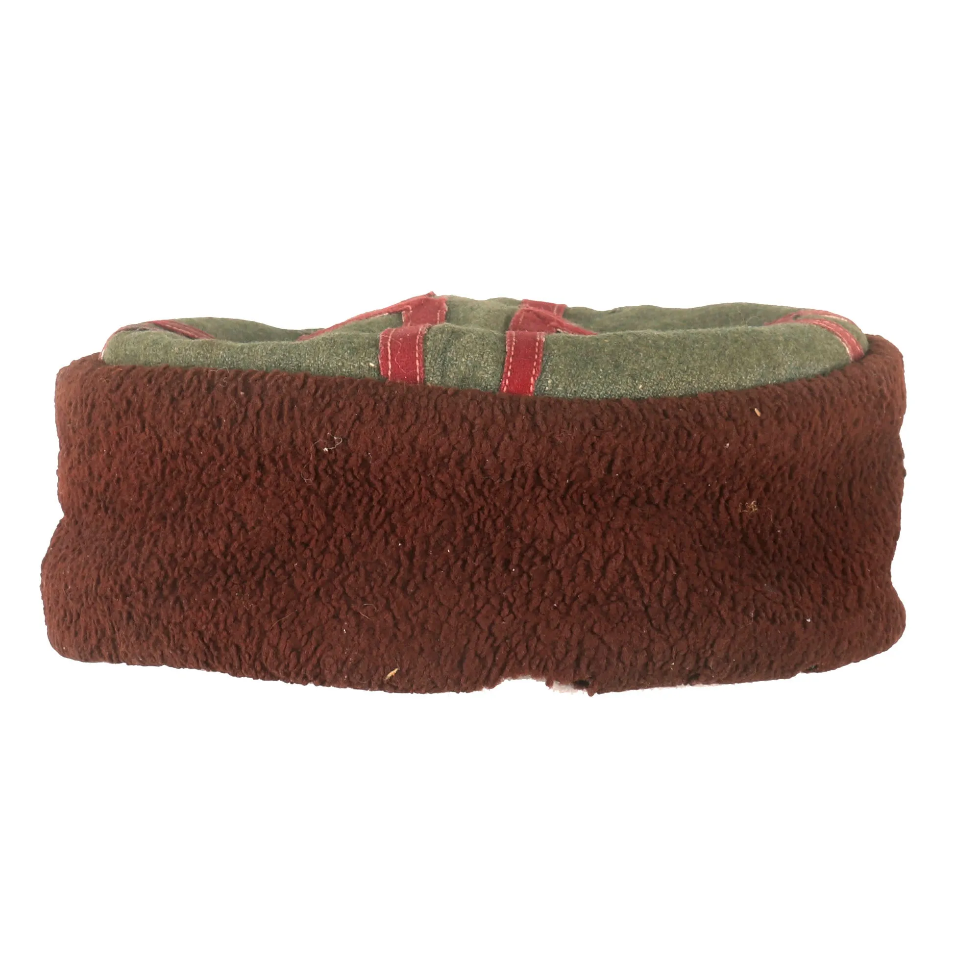 Original German WWII Cossack Foreign Volunteer Kubanka - Crown Made with Feldgrau Wool
