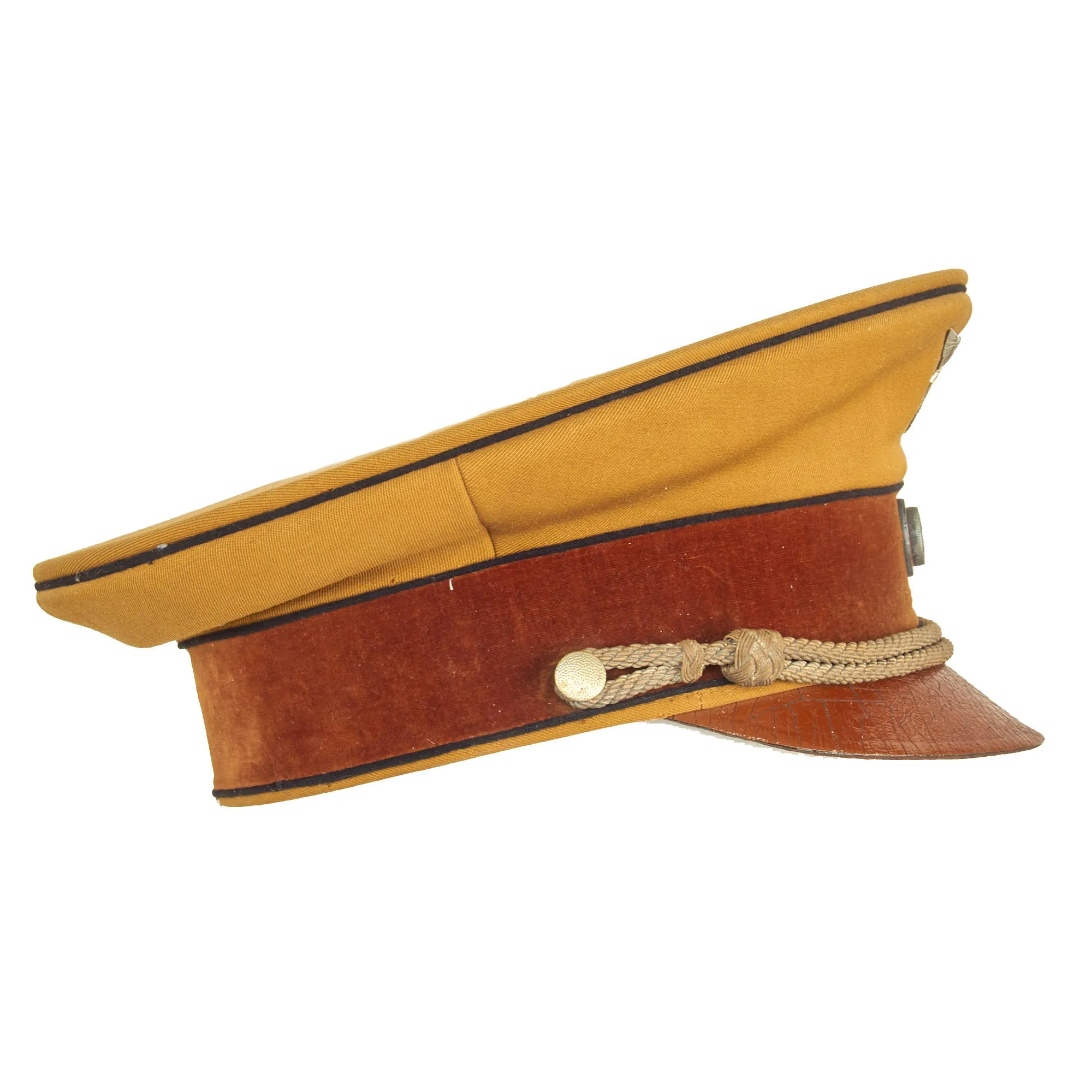 Original German WWII Early NSDAP Kreisleitung District Political Leader's Visor Cap with Black Piping