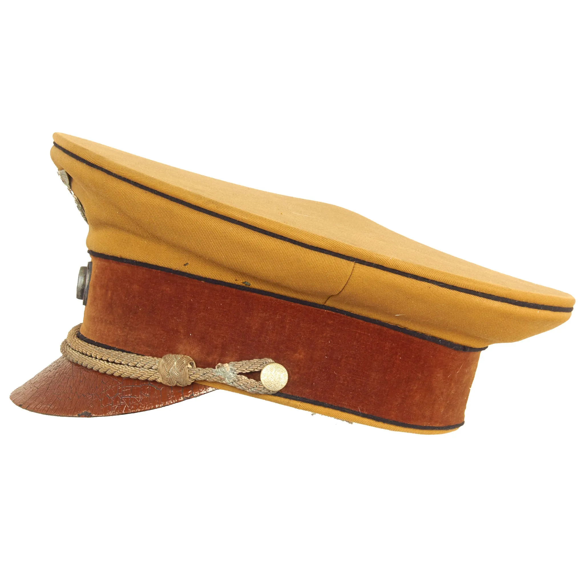 Original German WWII Early NSDAP Kreisleitung District Political Leader's Visor Cap with Black Piping