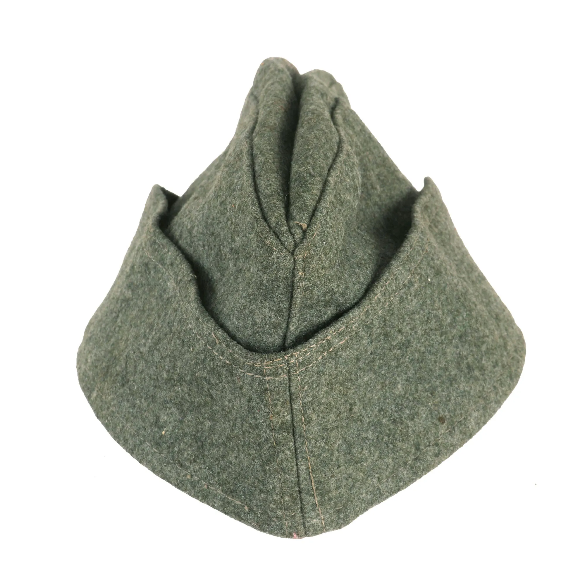 Original German WWII Kriegsmarine Coastal Artillery M38 Overseas Wool Cap in size 57 - Küstenartillerie