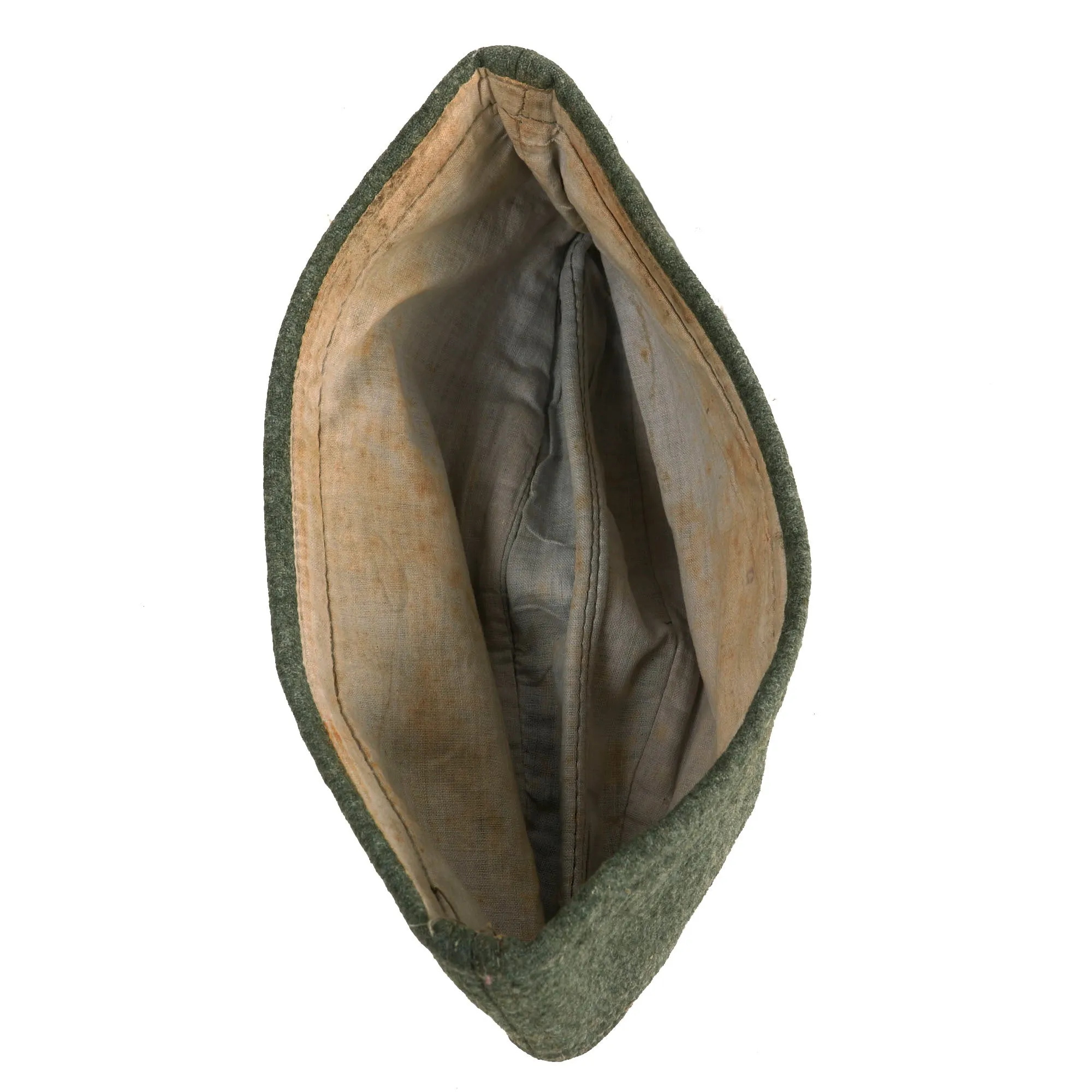 Original German WWII Kriegsmarine Coastal Artillery M38 Overseas Wool Cap in size 57 - Küstenartillerie