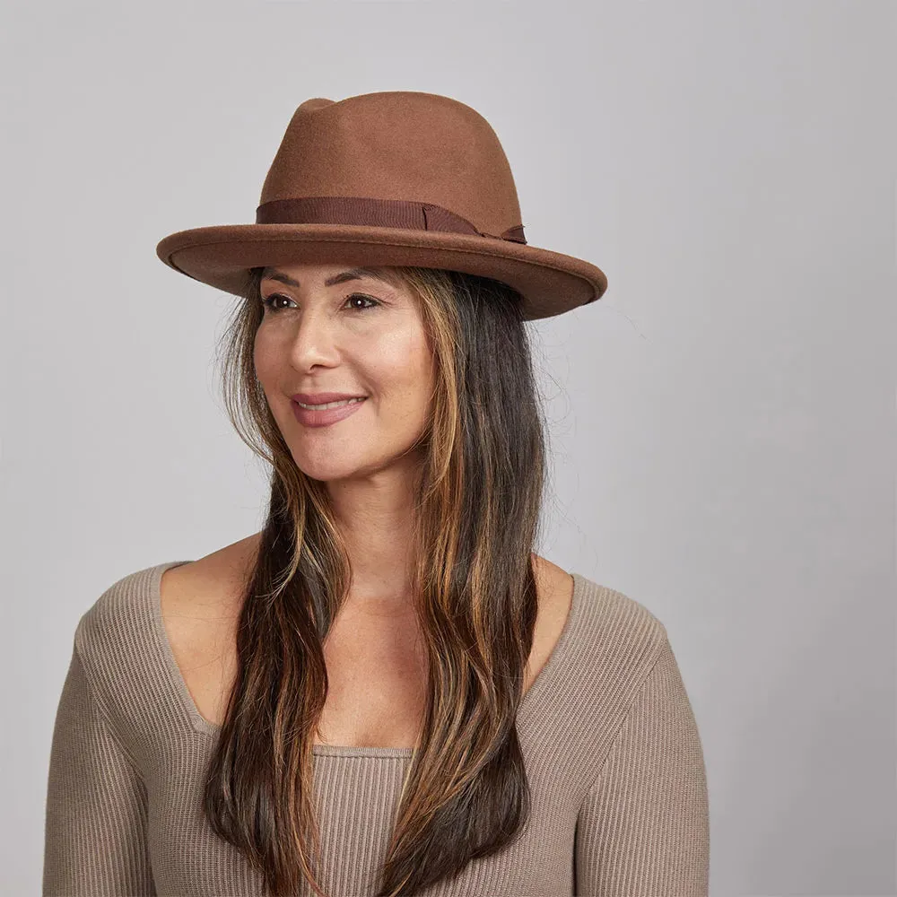 Pablo 2.0 | Womens Wool Felt Pinch Front Fedora Hat