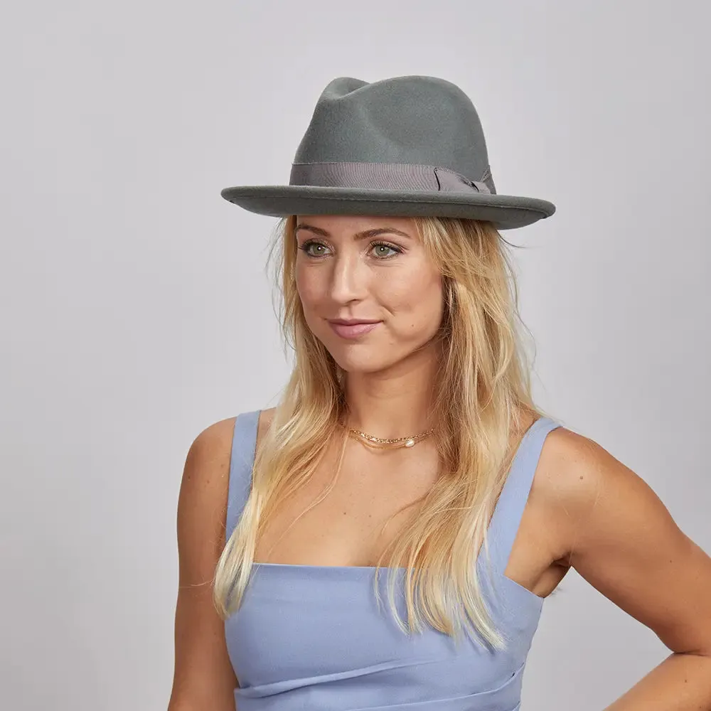 Pablo 2.0 | Womens Wool Felt Pinch Front Fedora Hat