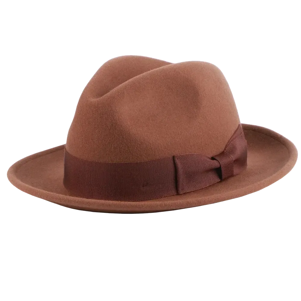 Pablo 2.0 | Womens Wool Felt Pinch Front Fedora Hat