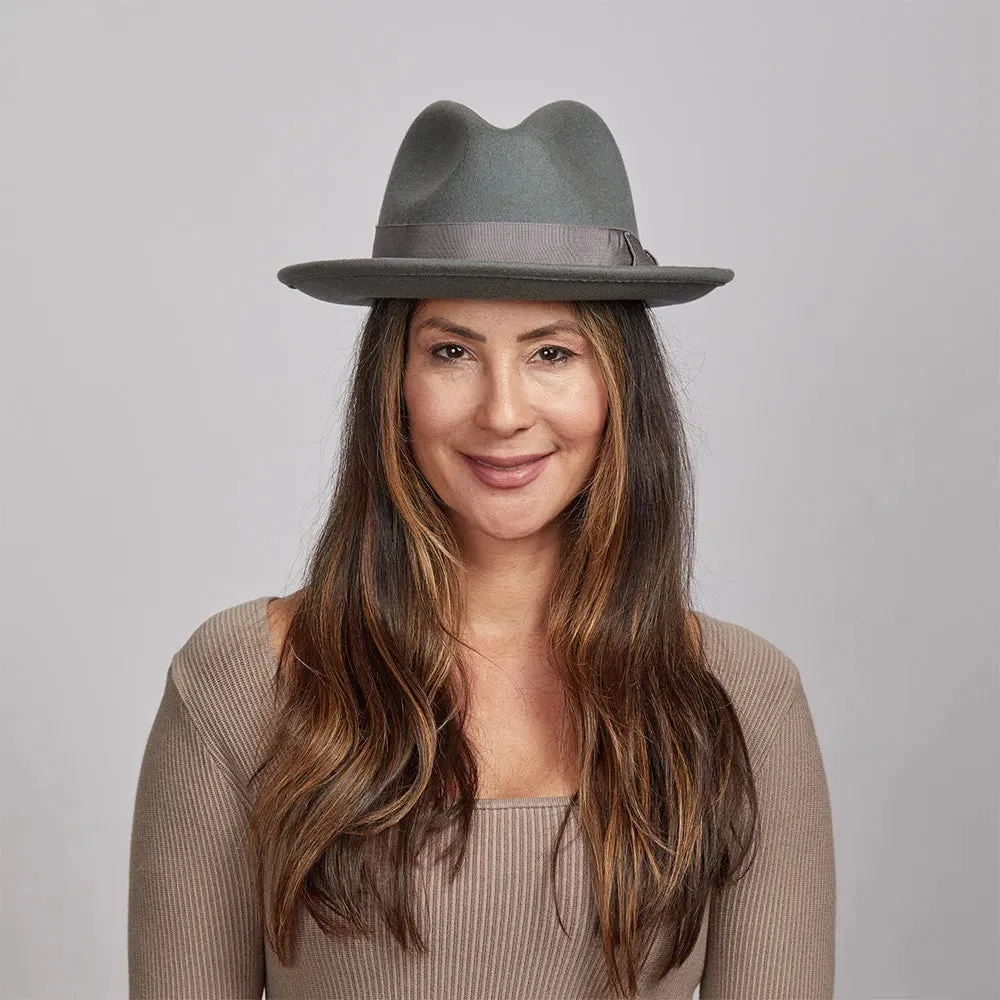 Pablo 2.0 | Womens Wool Felt Pinch Front Fedora Hat
